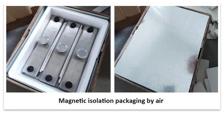 QCM Shuttering Magnet requires magnetic isolation when packaging for air transport