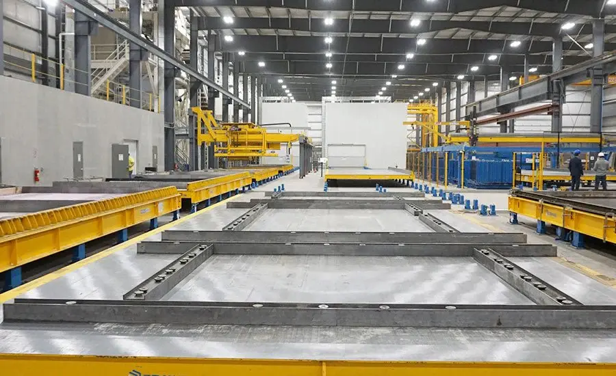 Magnetic Shuttering System used in precast concrete factories