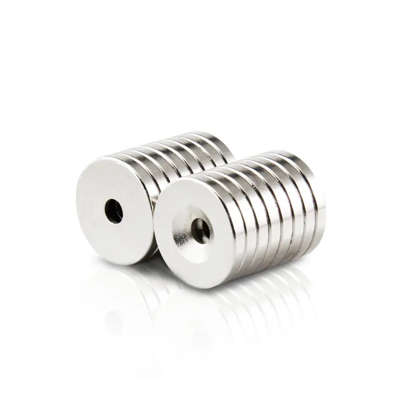 Good Price Customized NdFeB Cup Shape Round Base Neodymium Pot Magnets Disc Countersunk Hole Magnet with Screw